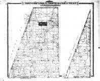 Townships 50 & 51 North Range 14 West, Harrisburg, Boone County 1875